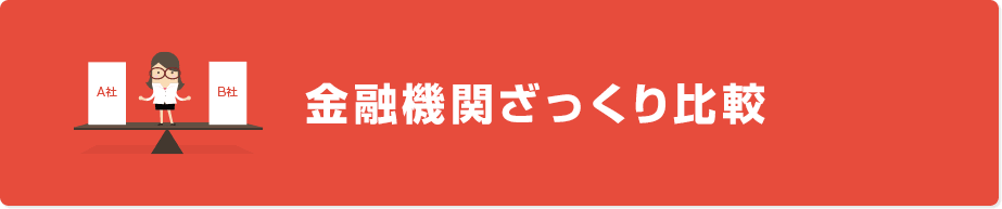 金融機関ざっくり比較